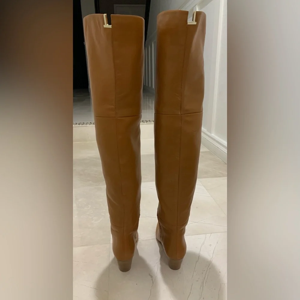 Lafayette 148 New York Lucille Tall Napa Leather Boots Size 38